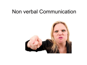 Non verbal Communication