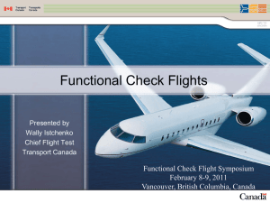 Functional Check Flights - Flight Safety Foundation