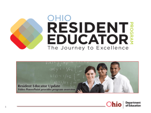 ODE Resident Educator Program Overview PowerPoint