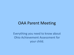OAA Parent Meeting