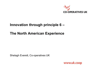 Innovation through principle 6: The North - Co