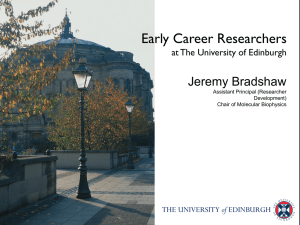 Early Career Researchers at the University of