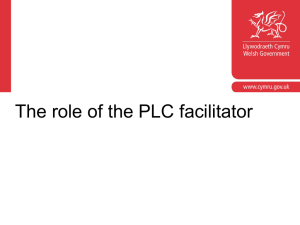 The role of the PLC facilitator