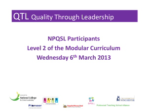 QTL Quality Through Leadership