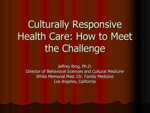 Culturally Responsive Health Care