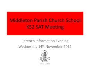 KS2-SATs-meeting - Middleton Parish CE Primary School