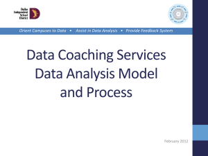 Data Analysis Model Layers - Dallas Independent School District