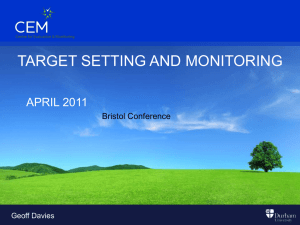 Target Setting and Monitoring