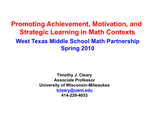 view - West Texas Middle School Math Partnership