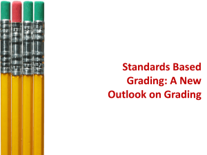 Standard Based Grading Parent Presentation