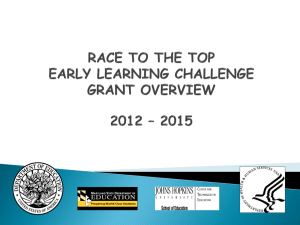 race to the top: early learning challenge grant