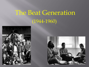 Beat Generation Background for Beat Experience class