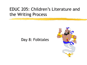 EDUC 205: Children`s Literature and the Writing Process
