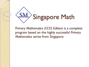 Singapore Math - North Cross School
