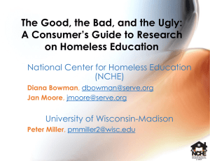 A Consumer`s Guide to Research on Homeless Education