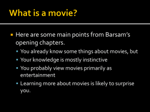 powerpoint presentation: what is a movie?