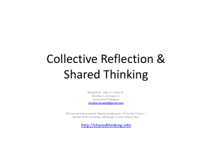 Collective Reflection & Shared Thinking
