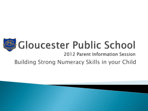 parent session powerpoint - Gloucester Public School
