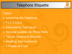 Telephone Etiquette _11-30
