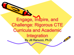 Changing the Culture: Rigor, Relevance and Relationships