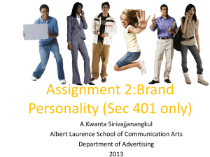 Assignment 2_Brand Personality