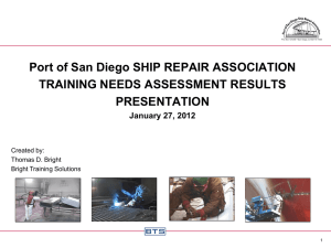 safety training results - San Diego Ship Repair Association