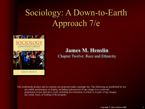 Sociology: A Down-to-Earth Approach, 7/e