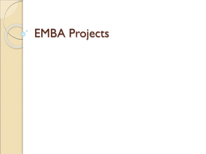 EMBA Projects