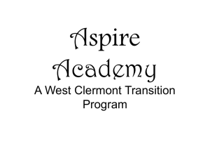 Aspire Academy - West Clermont Local School District