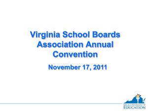 Student Academic Progress - Virginia School Boards Association