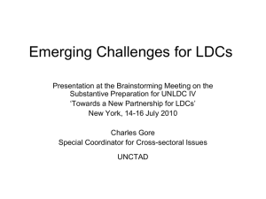 Emerging Challenges for LDCs - UN