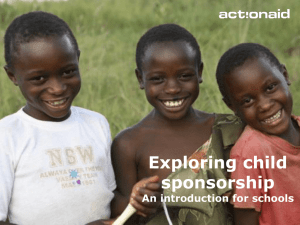 `Exploring Child Sponsorship` PowerPoint