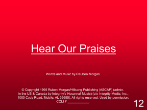 Hear Our Praises - Missionundergrace.us
