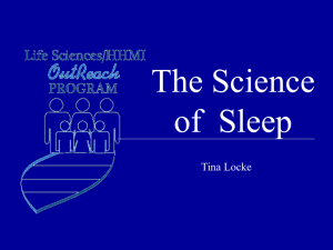 The Science of Sleep - Life Sciences Outreach at Harvard University