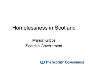 Homelessness in Scotland
