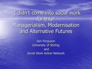 Reclaiming Social Work: Challenging the Market and Inequality