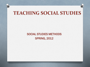 TEACHING SOCIAL STUDIES - Faculty.UsiouxFalls.edu