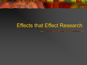 Effects that Effect Research ppt.