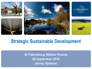 Strategic Sustainable Development