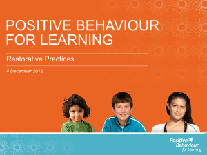 PB4L_Restorative Practices - Resource Teacher: Learning and