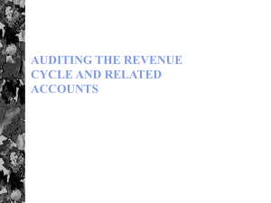 auditing the revenue cycle and related accounts