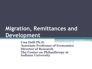 Migration, Remittances and Development in Nigeria