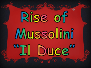 Mussolini - Mountrath CS History