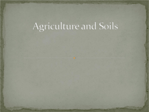 Agriculture and Soils