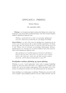 OPPGAVE 8 : PHISING