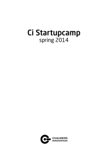 Ci Startupcamp - Chalmers innovation