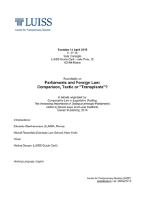 Parliaments and Foreign Law: Comparison, Tactic or