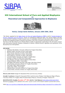 XIX International School of Pure and Applied