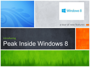 Peek Inside Windows 8