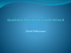 Nvivo 8 Introduction